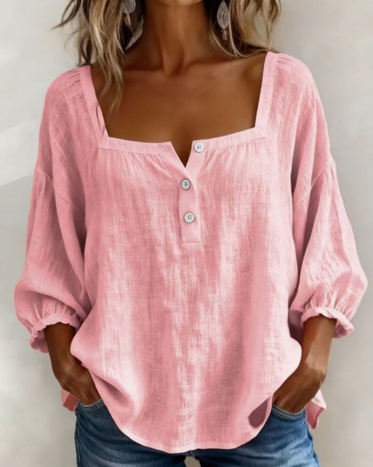 Éloïse | Women's Square Neck Balloon Sleeve Blouse
