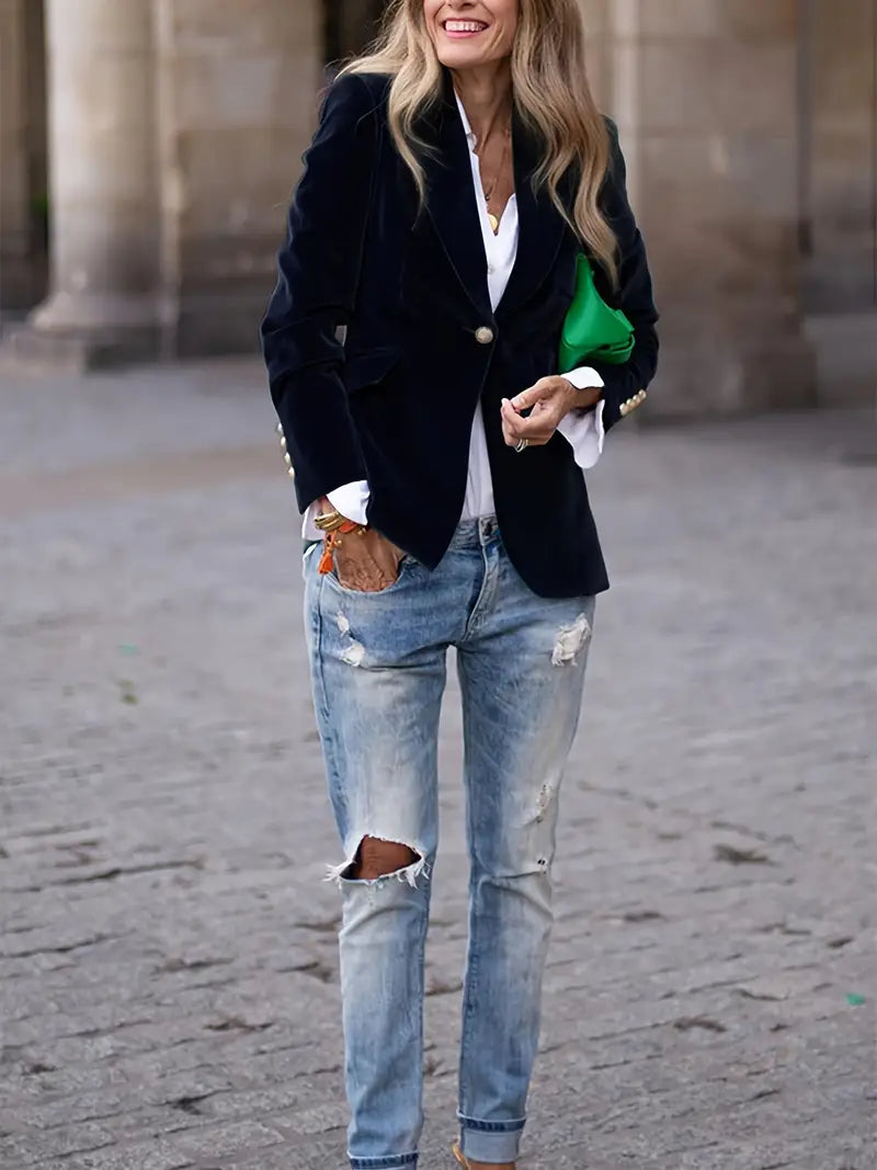 Aveline | Women's Fitted Single-Breasted Tailored Blazer