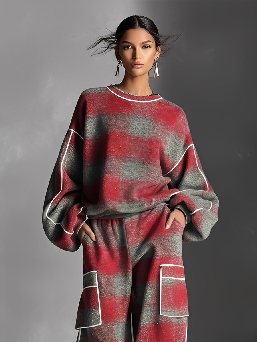 Solenne | Women's Fleece Sweatshirt & Joggers Co-Ord Set