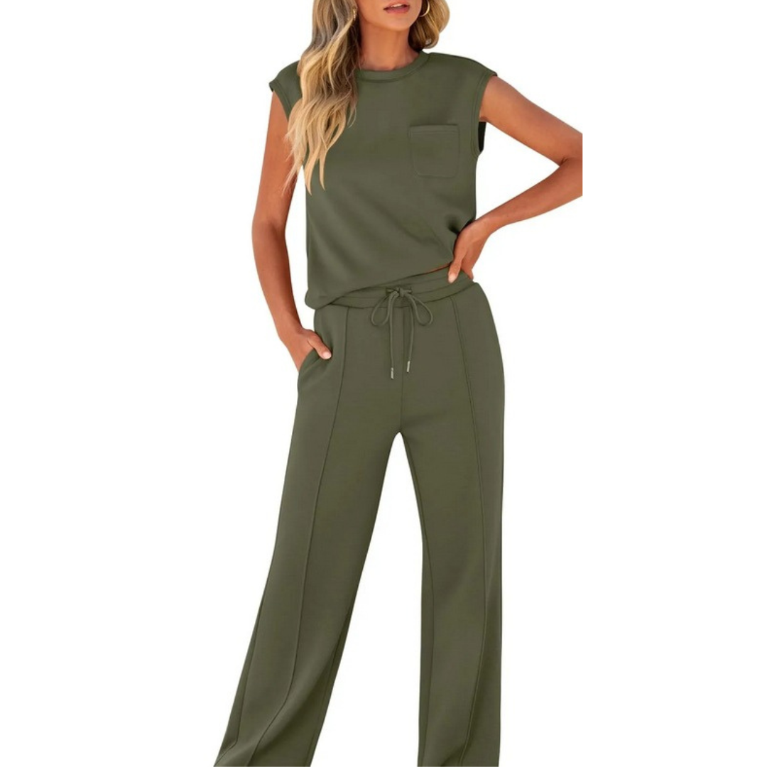 Maëvora | Women's Sleeveless Two Piece Lounge Set