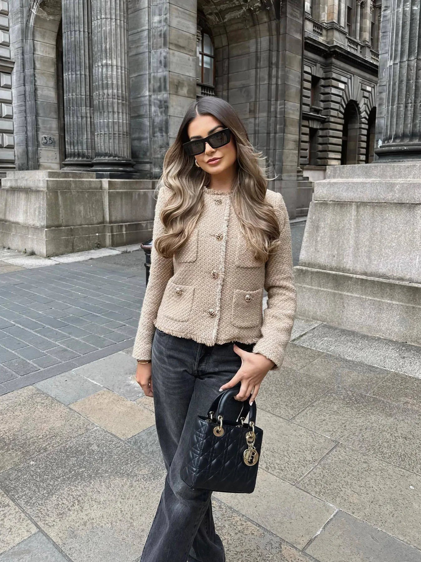Corélia | Women's Cropped Tweed Blazer