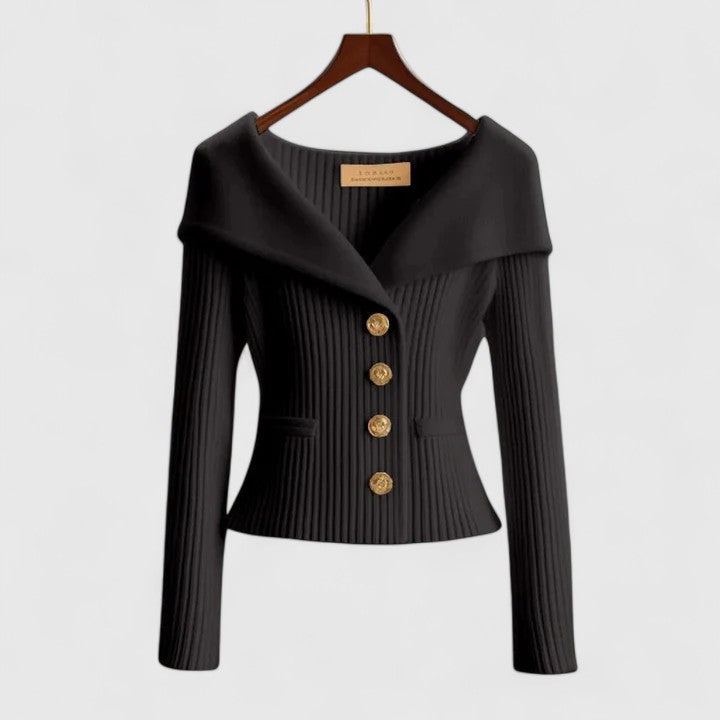 Évelyne | Knit Button Front Cardigan
