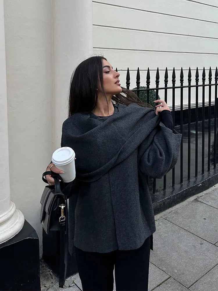 Seraphine | Women's Draped Cape Coat