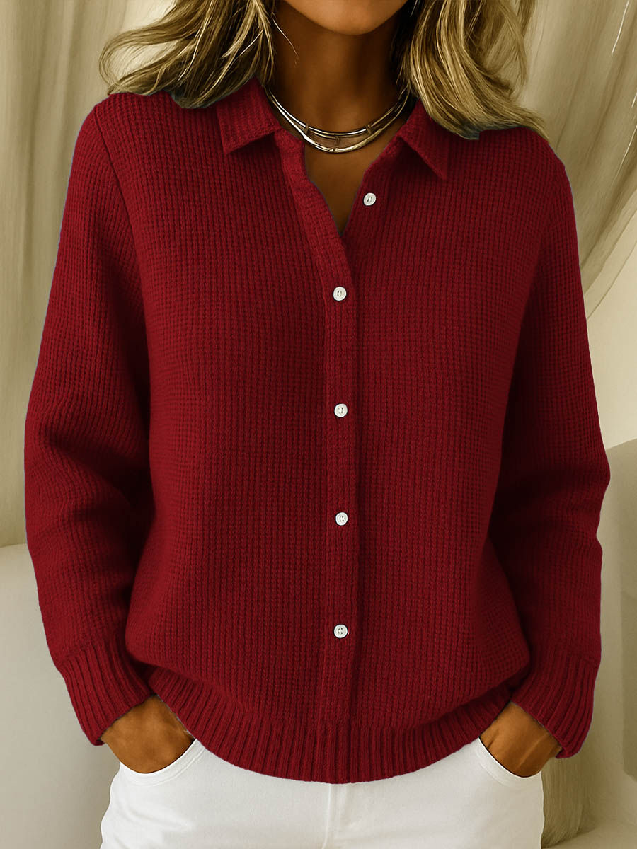 Roselyn | Button Front Knit Cardigan