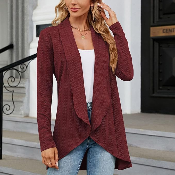 Mireva | Women's Longline Open Front Cardigan