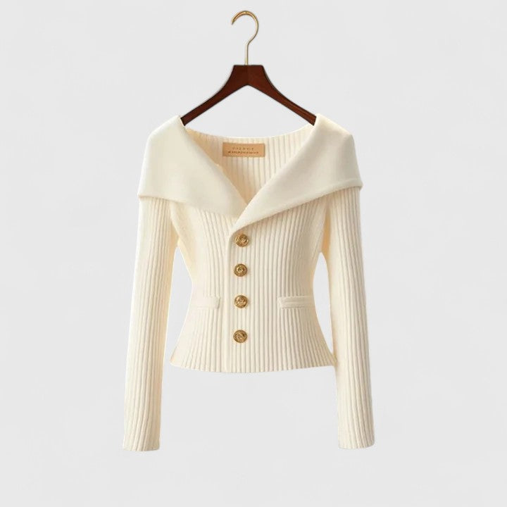 Évelyne | Knit Button Front Cardigan