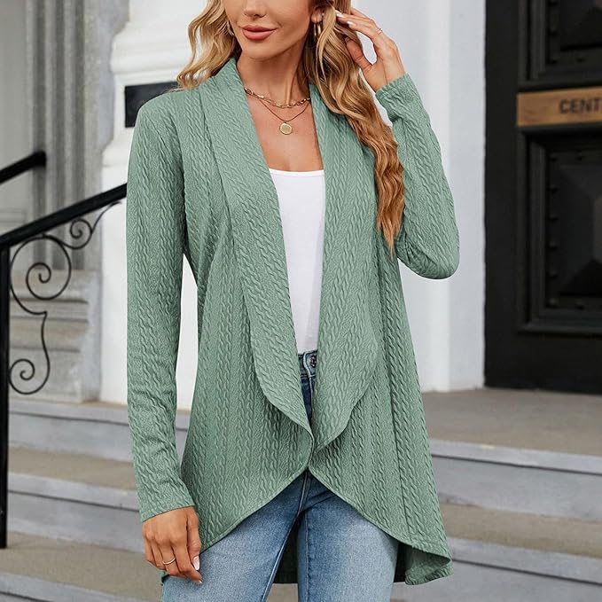 Mireva | Women's Longline Open Front Cardigan