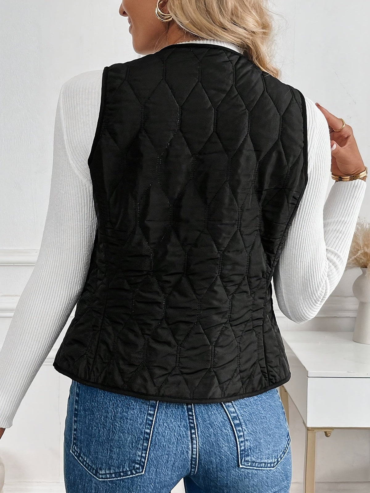 Elowen | Women's Reversible Borg & Quilted Gilet
