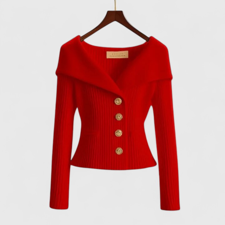Évelyne | Knit Button Front Cardigan