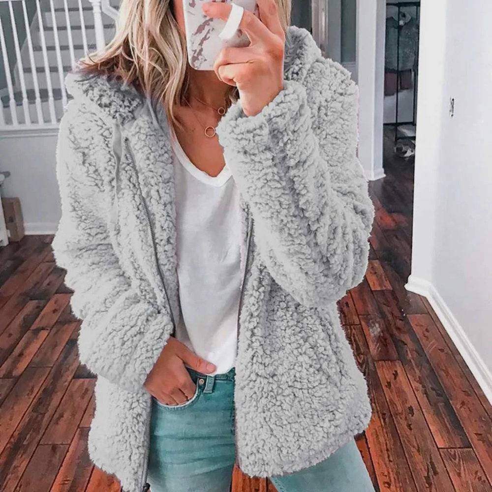 Women's Hooded Full-Zip Fleece Gilet