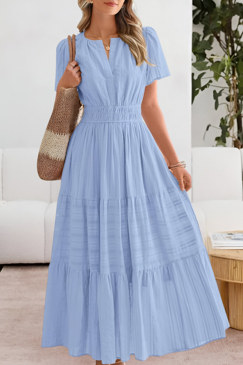 Améline | Boho Smocked Midi Dress