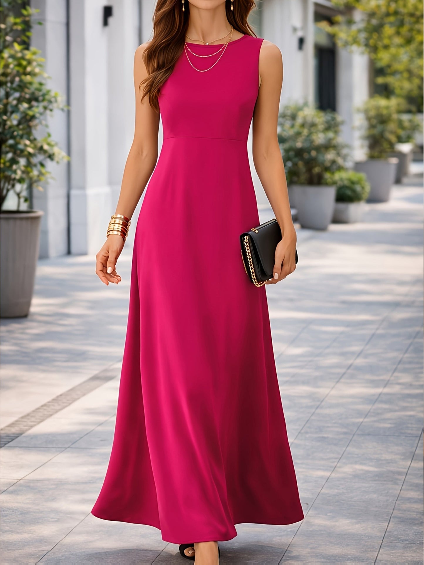 Célestine | Women's Sleeveless Maxi Dress