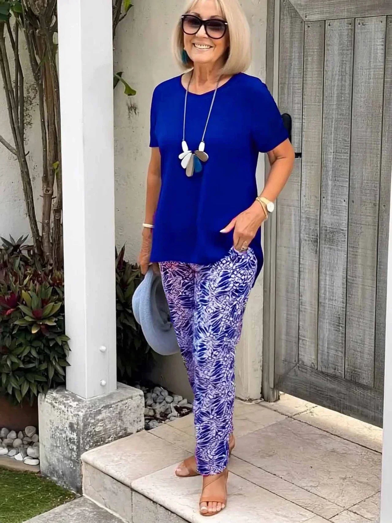 Sorelle | Women's Botanical Print Lounge Co-Ord Set