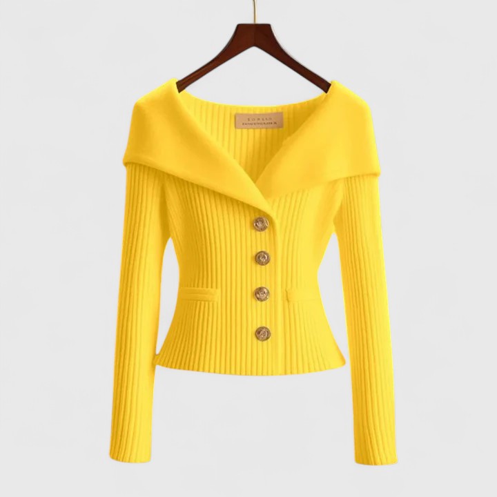 Évelyne | Knit Button Front Cardigan