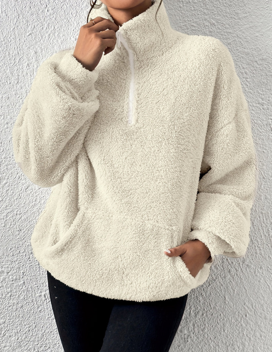 Elfrida | Women's Relaxed Fit Fleece Pullover Jumper
