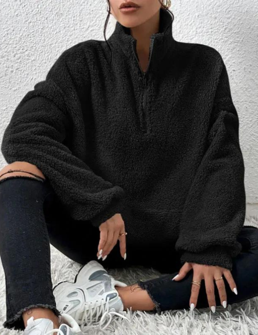 Elfrida | Women's Relaxed Fit Fleece Pullover Jumper