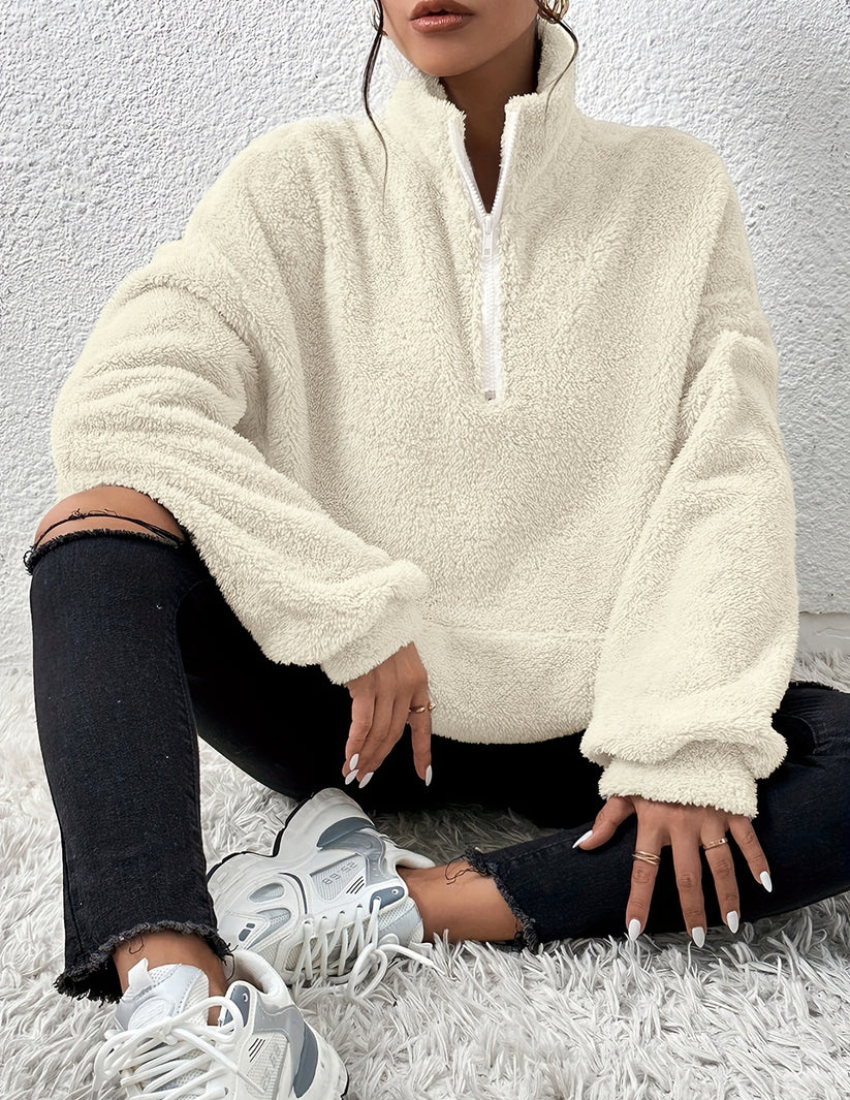 Elfrida | Women's Relaxed Fit Fleece Pullover Jumper