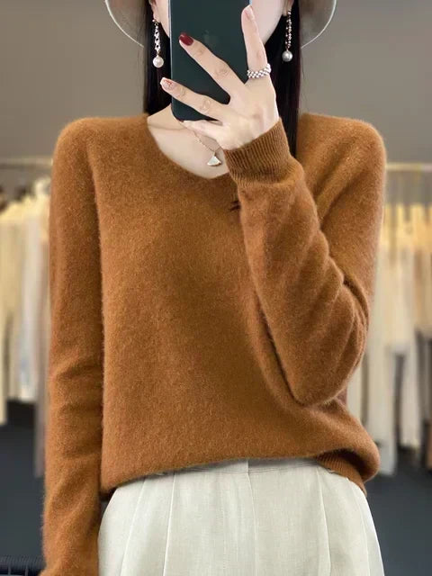 Ferna | Women's Relaxed-Fit V-Neck Knit Jumper