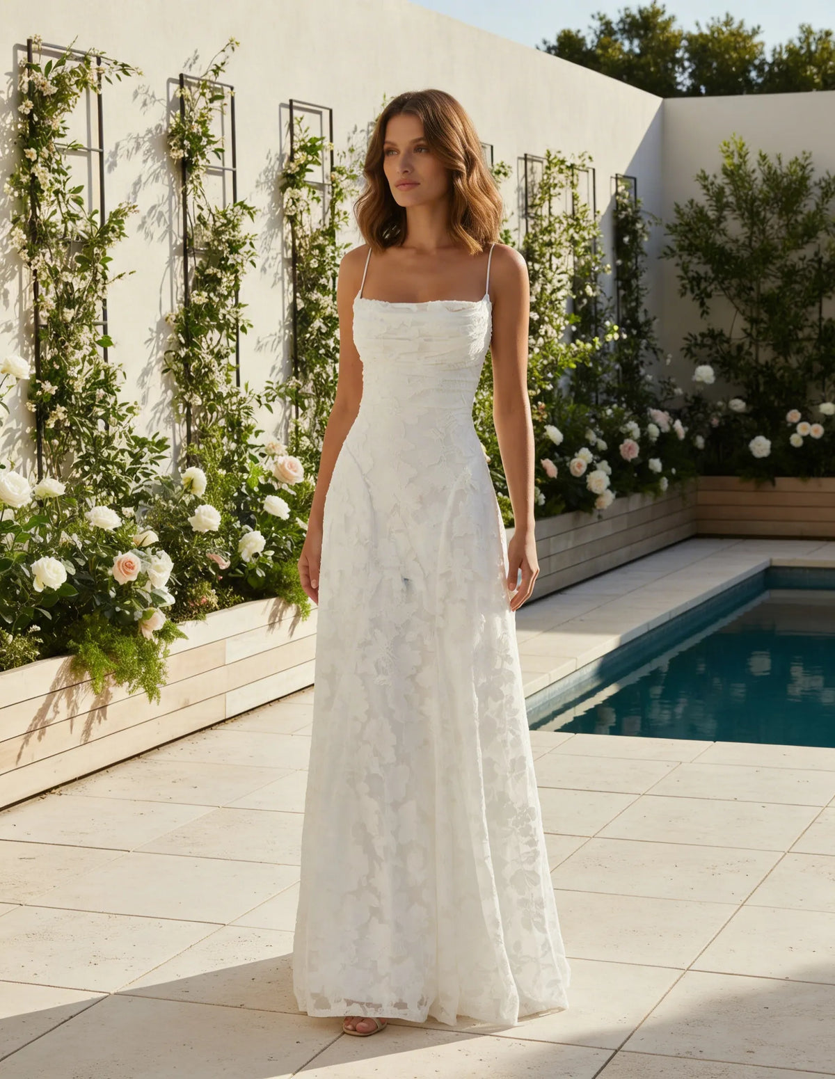 Rosalie | Women's Floral Wedding Guest Midi Dress
