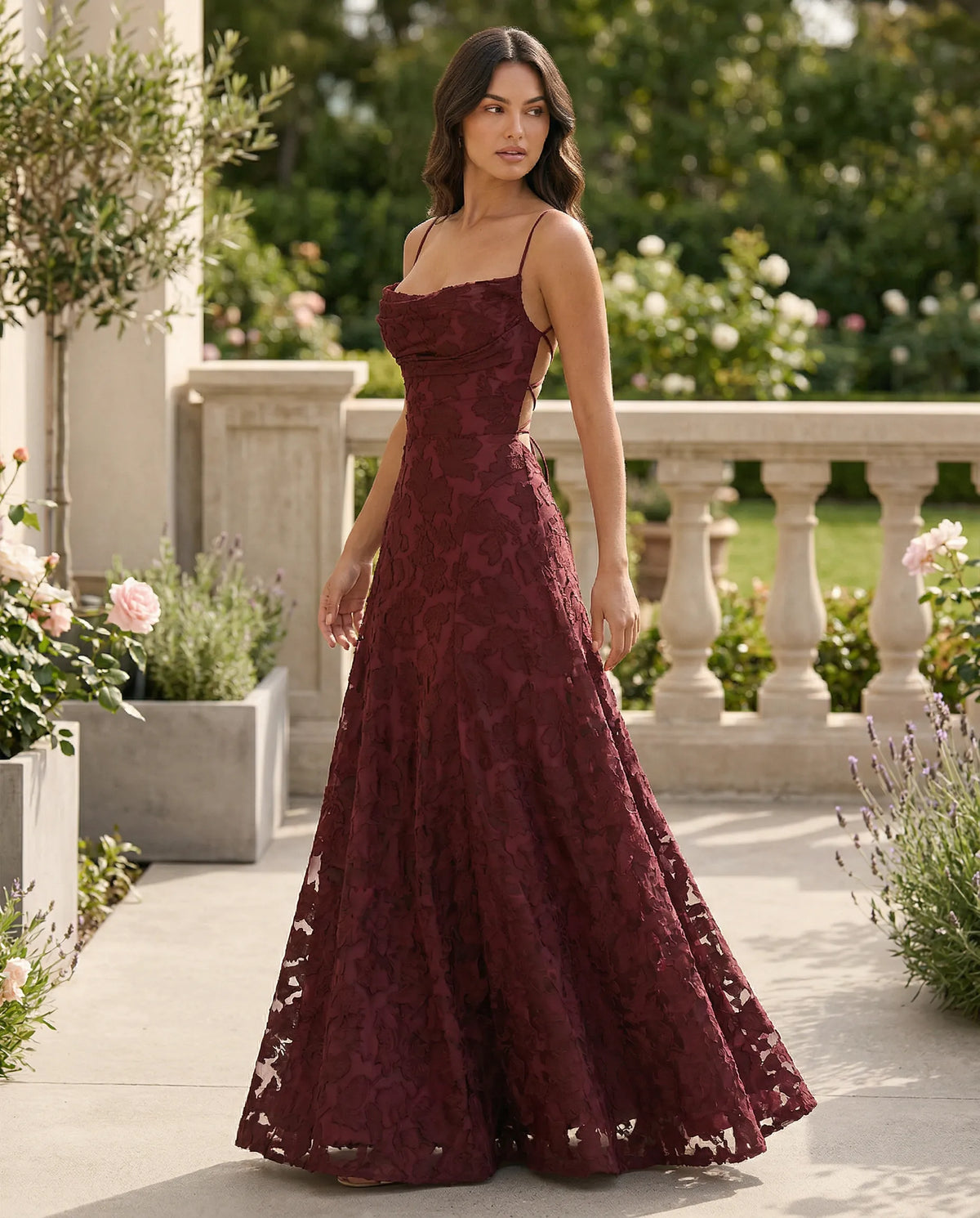 Rosalie | Women's Floral Wedding Guest Midi Dress