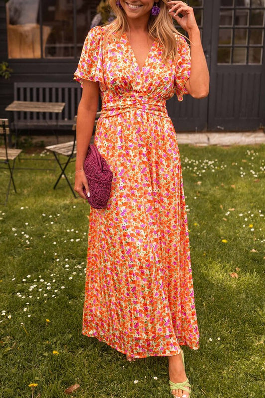 Amélie | Elegant Floral Maxi Dress for Summer Occasions