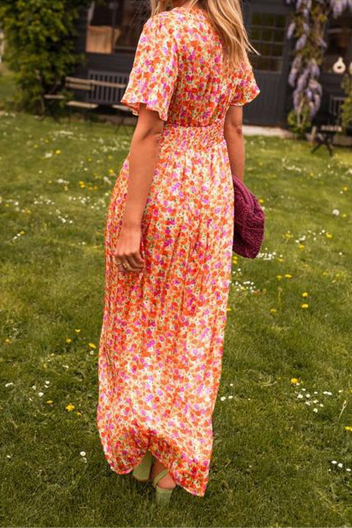 Amélie | Elegant Floral Maxi Dress for Summer Occasions