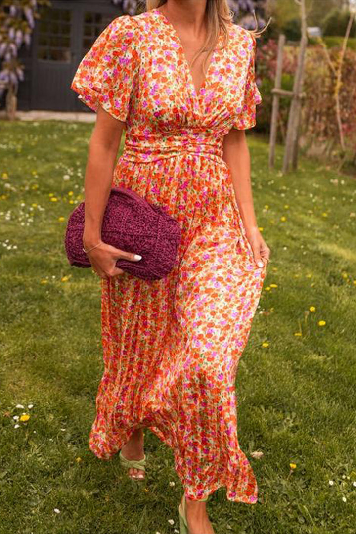 Amélie | Elegant Floral Maxi Dress for Summer Occasions