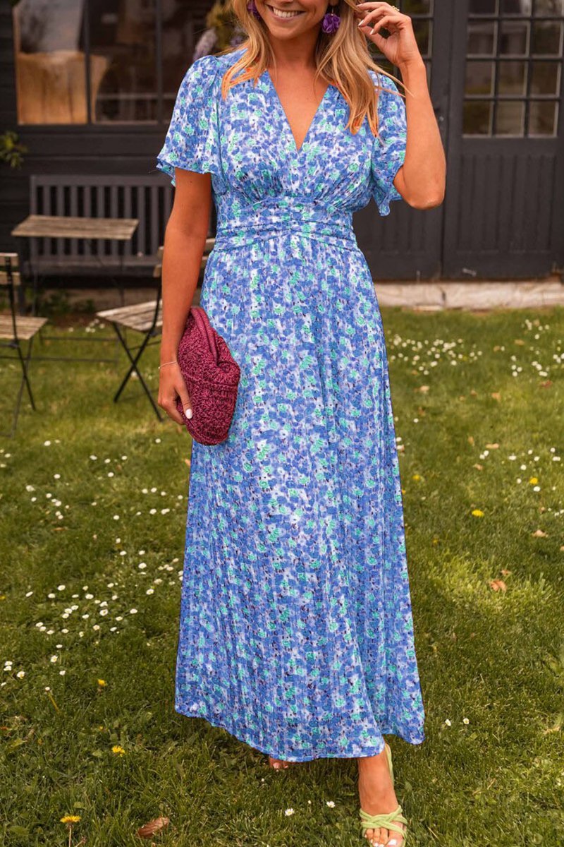 Amélie | Elegant Floral Maxi Dress for Summer Occasions