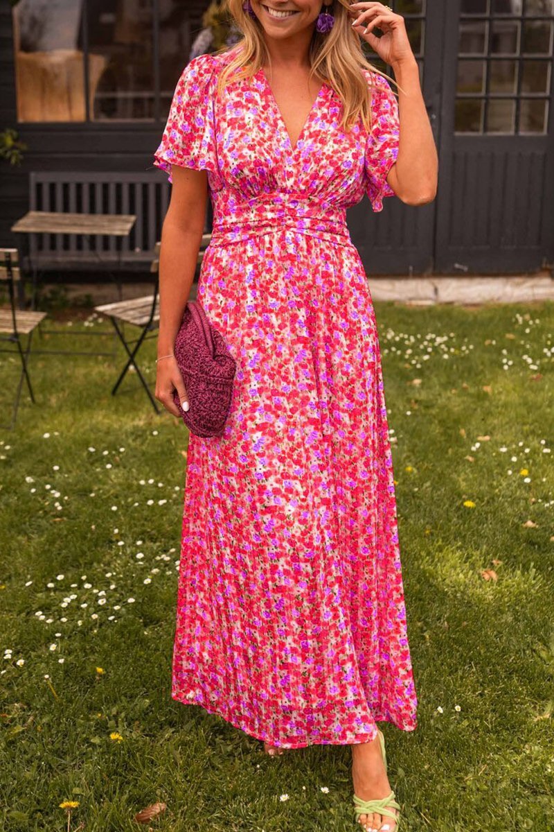 Amélie | Elegant Floral Maxi Dress for Summer Occasions