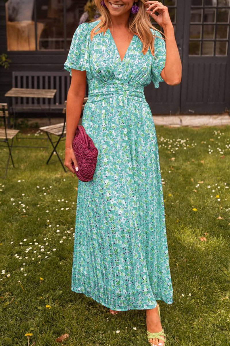 Amélie | Elegant Floral Maxi Dress for Summer Occasions