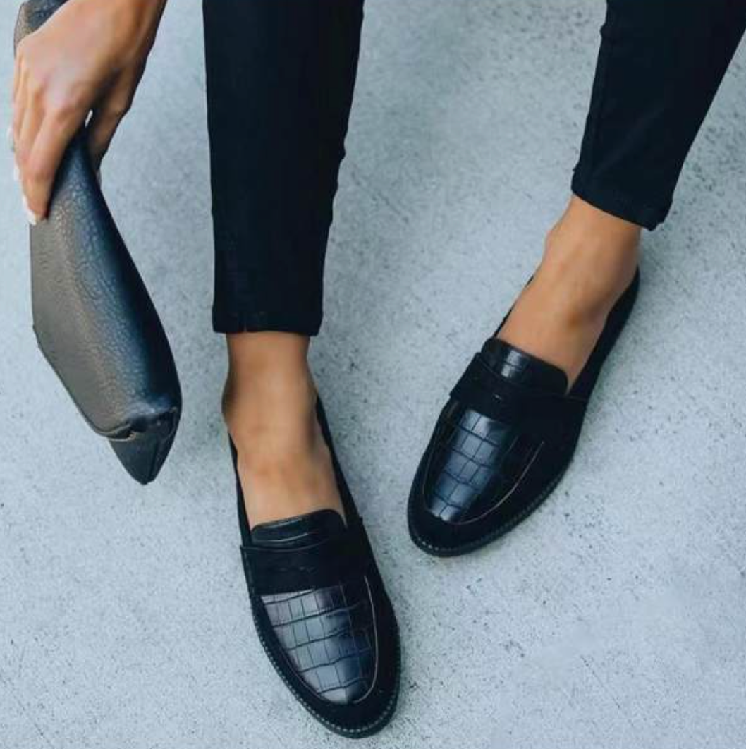 Selene | Suede Slip-On Loafers