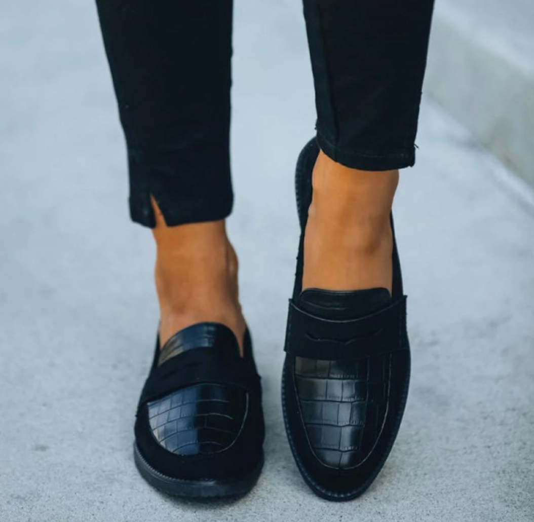 Selene | Suede Slip-On Loafers