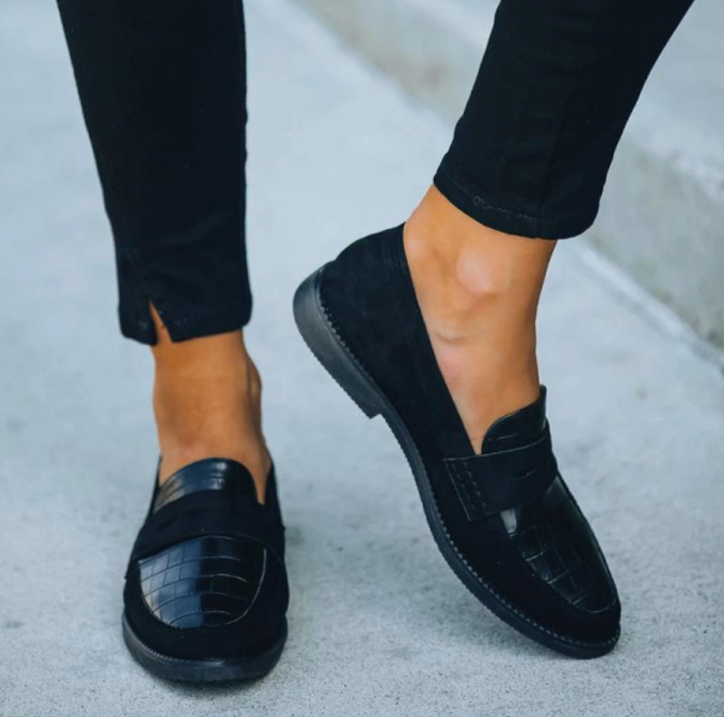 Selene | Suede Slip-On Loafers