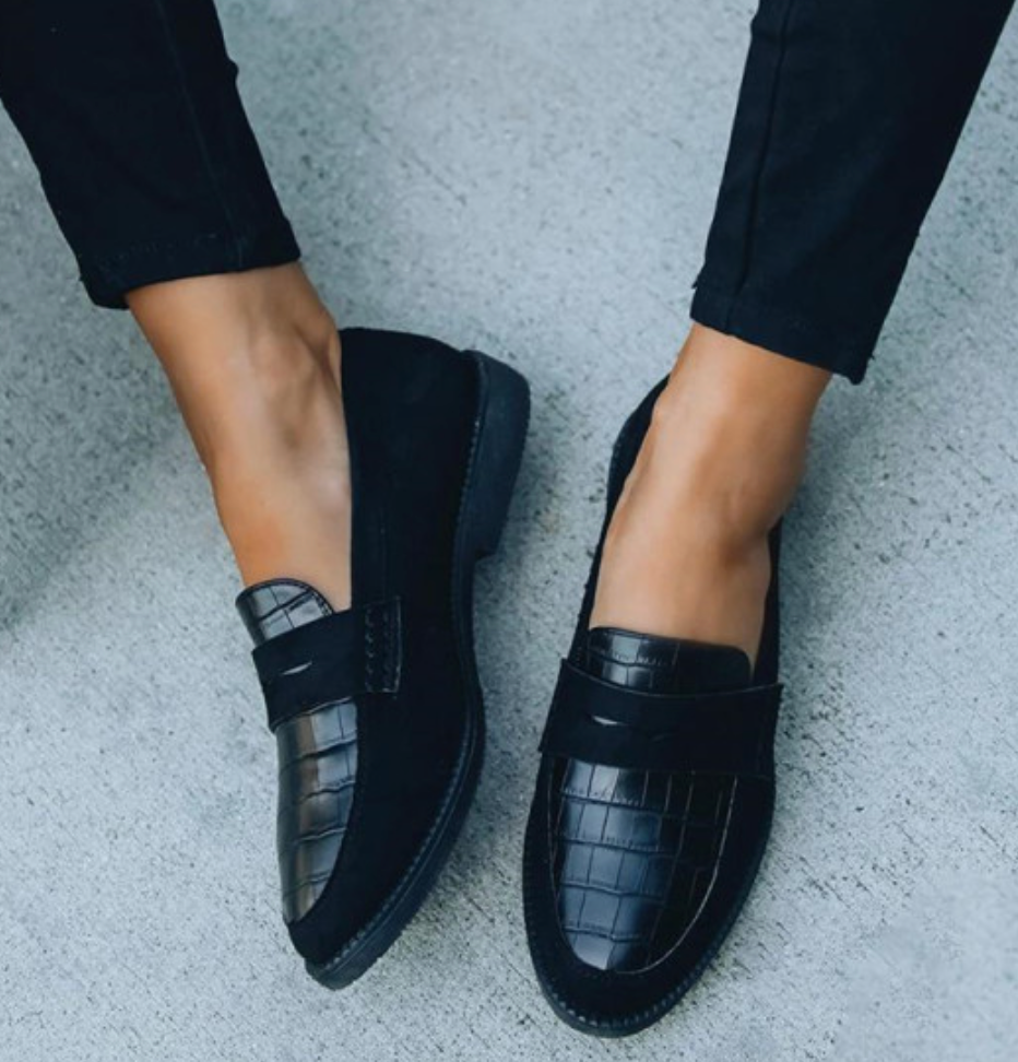 Selene | Suede Slip-On Loafers