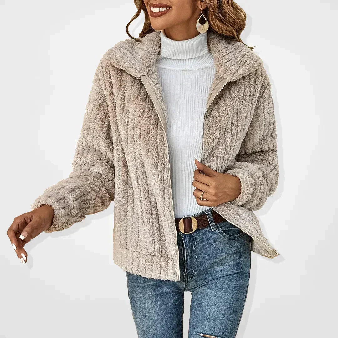 Élodisse | Women's Zip Front Long Sleeve Cardigan