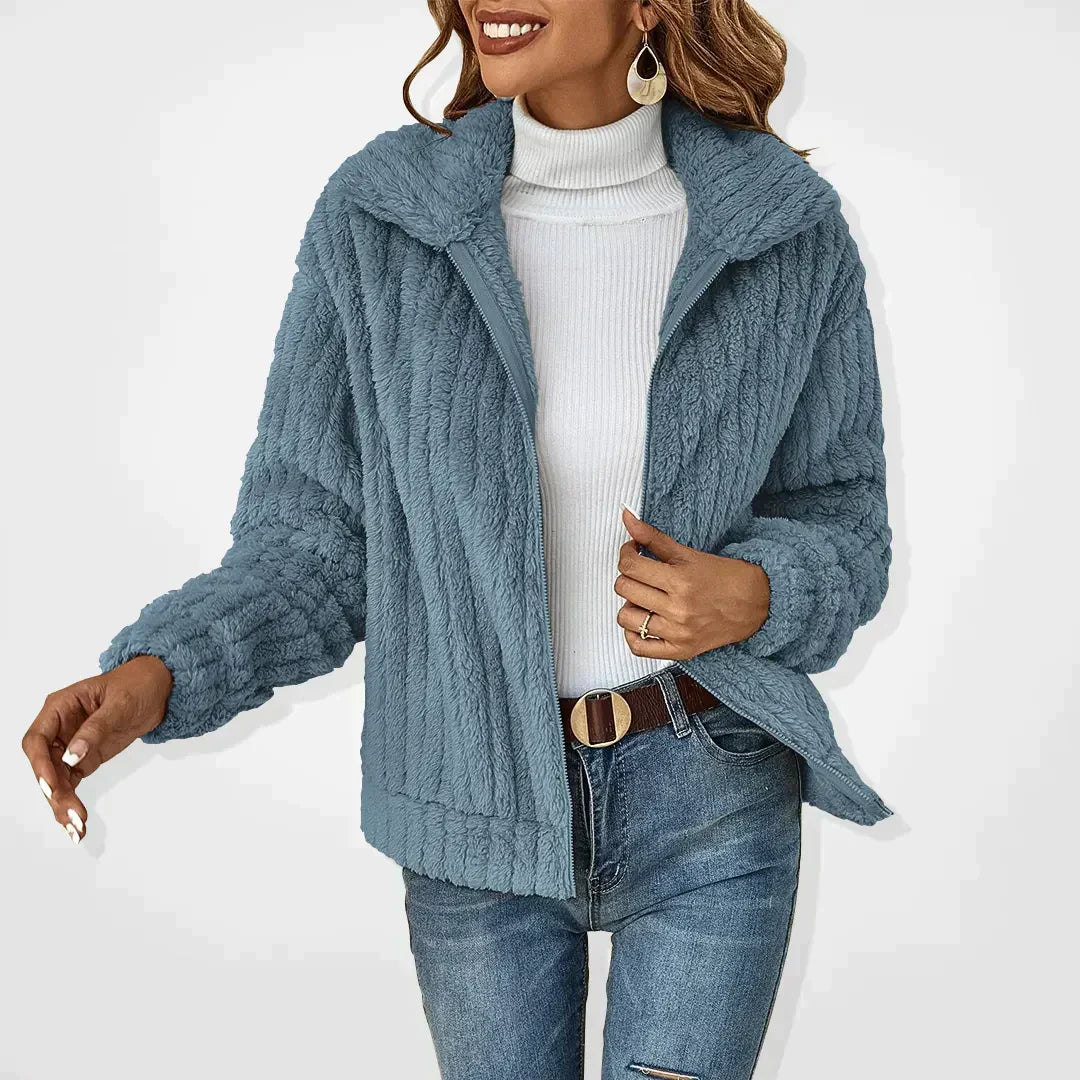 Élodisse | Women's Zip Front Long Sleeve Cardigan