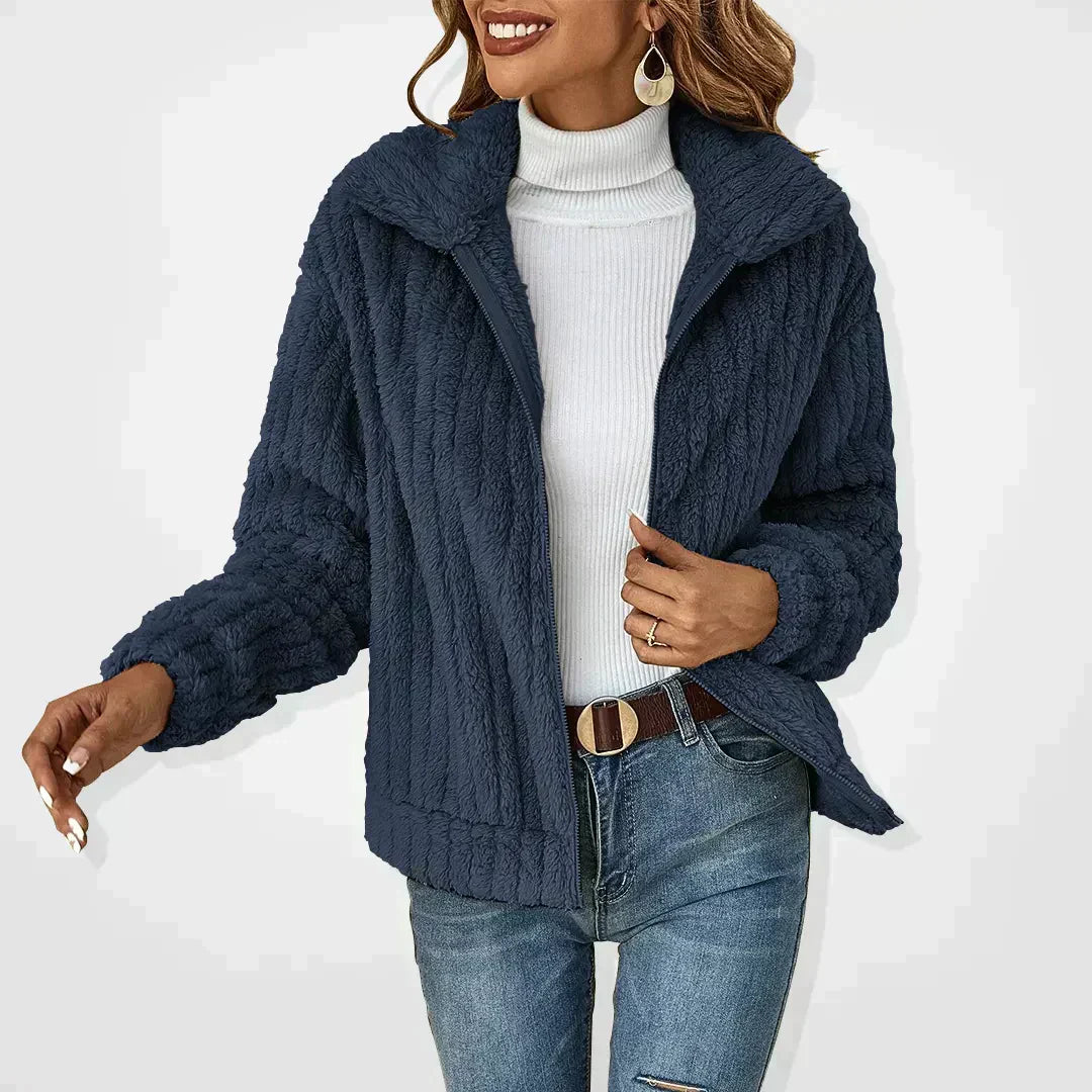 Élodisse | Women's Zip Front Long Sleeve Cardigan