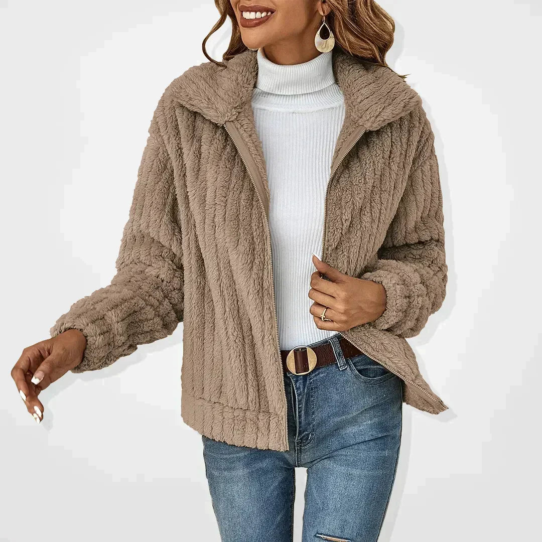 Élodisse | Women's Zip Front Long Sleeve Cardigan