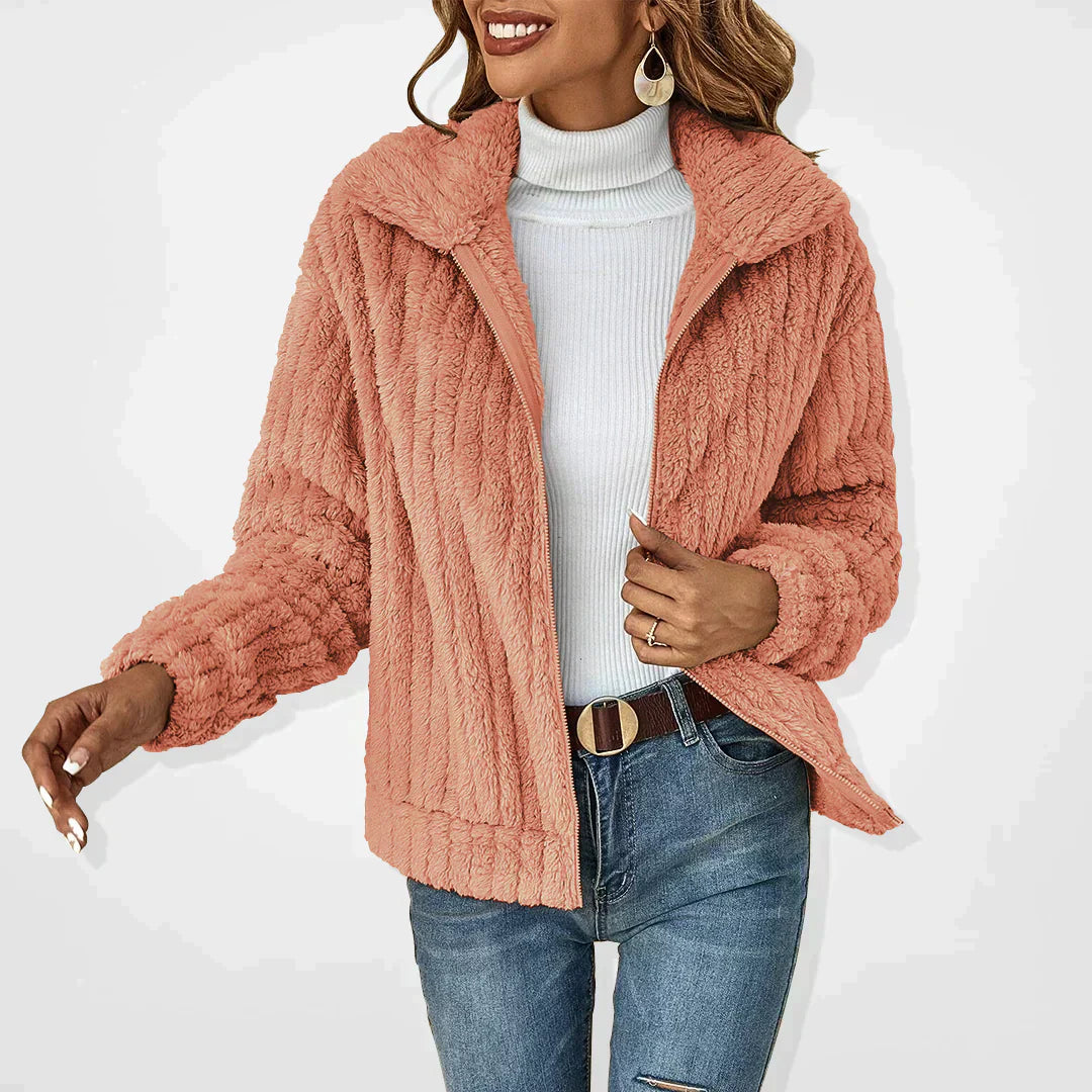 Élodisse | Women's Zip Front Long Sleeve Cardigan