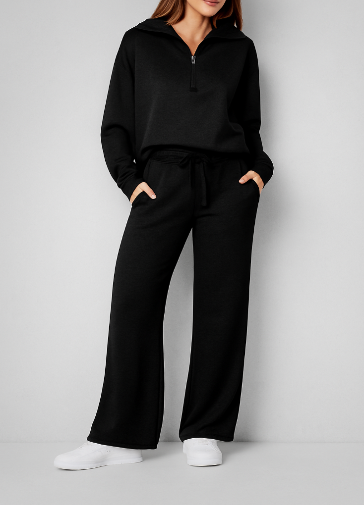 Riva | Women's Zip-Up Wide-Leg Trouser Co-Ord Set