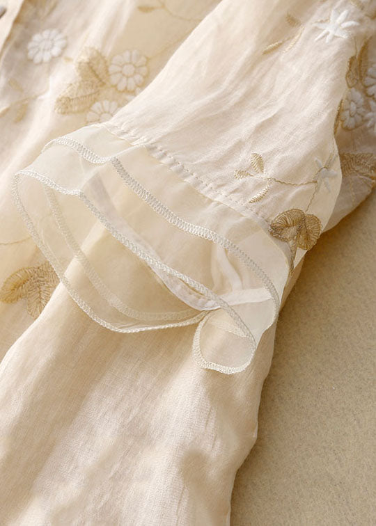 Rosélia | Women's Embroidered Mesh Blouse