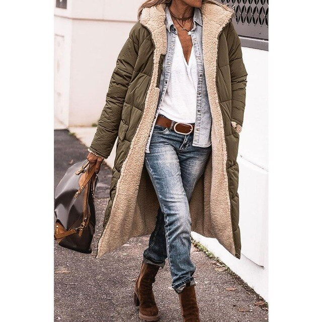 Helena | Women's Long Hooded Down Puffer Winter Coat