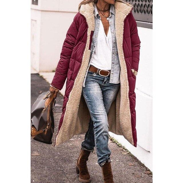 Helena | Women's Long Hooded Down Puffer Winter Coat