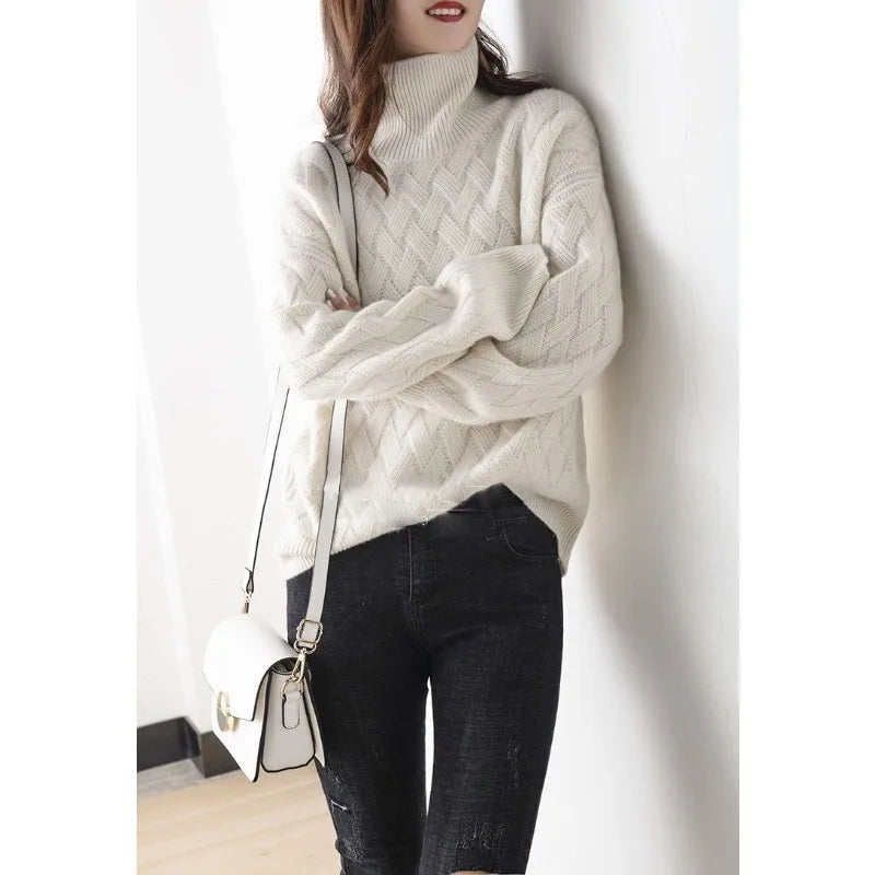 Elena | Women's Relaxed Fit Classic Knitted Jumper