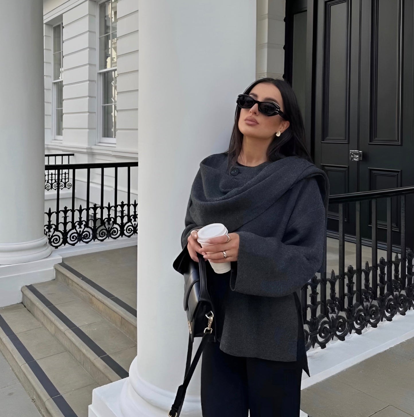 Seraphine | Women's Draped Cape Coat