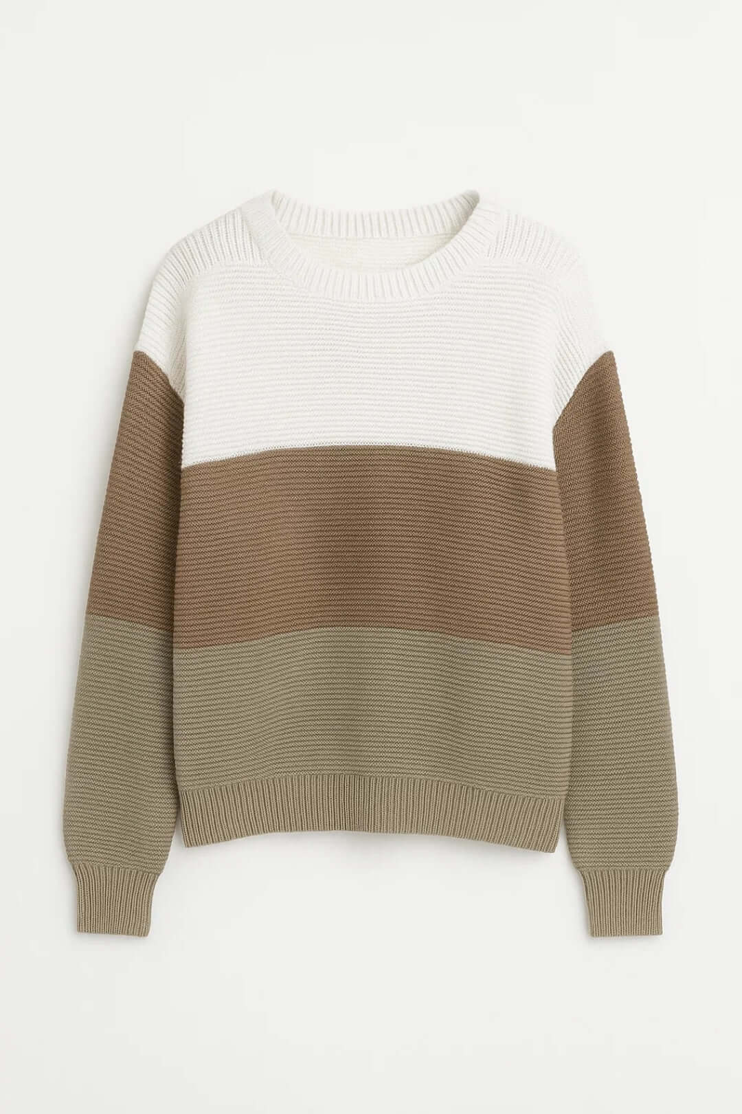 Women's Colour Block Knit Jumper | Autumn & Winter