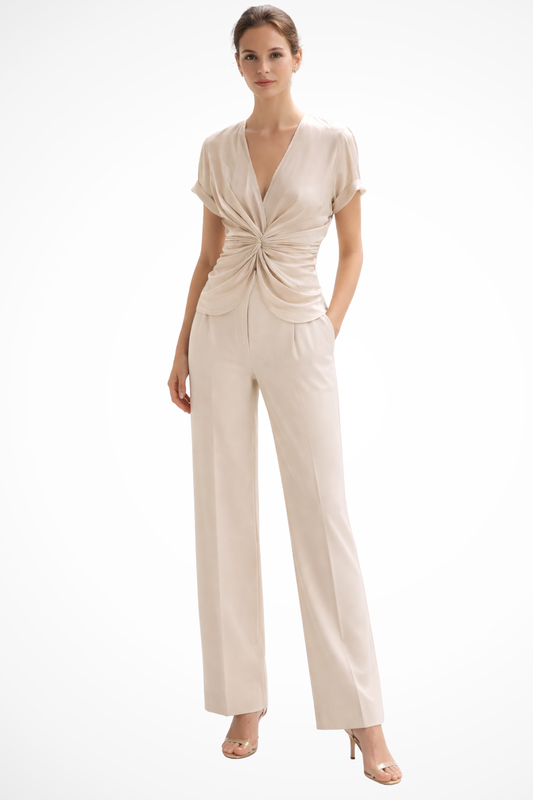 Séraphielle | Women's Twist Front Draped Blouse