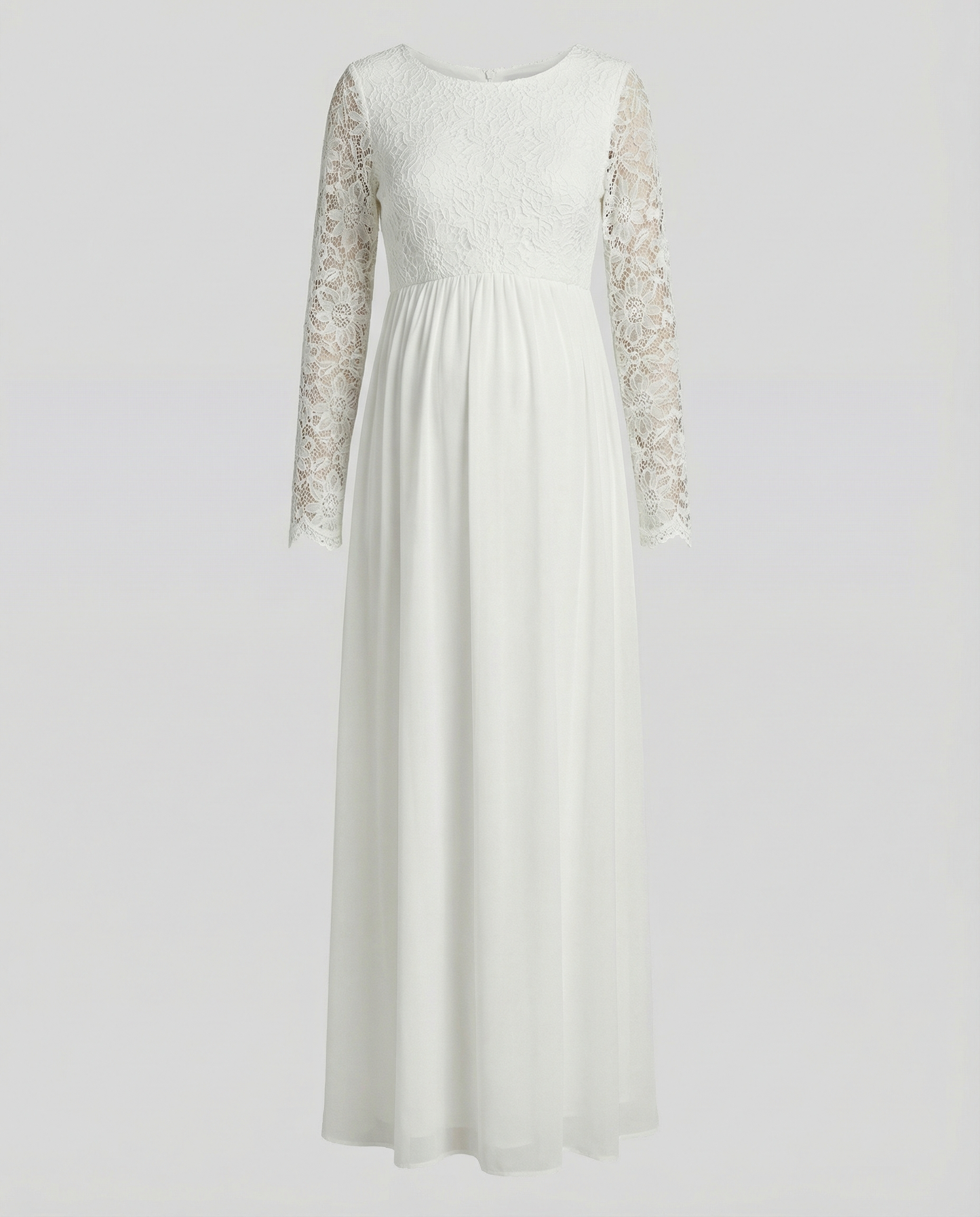 Aurora | Elegant Lace Chiffon Maxi Dress