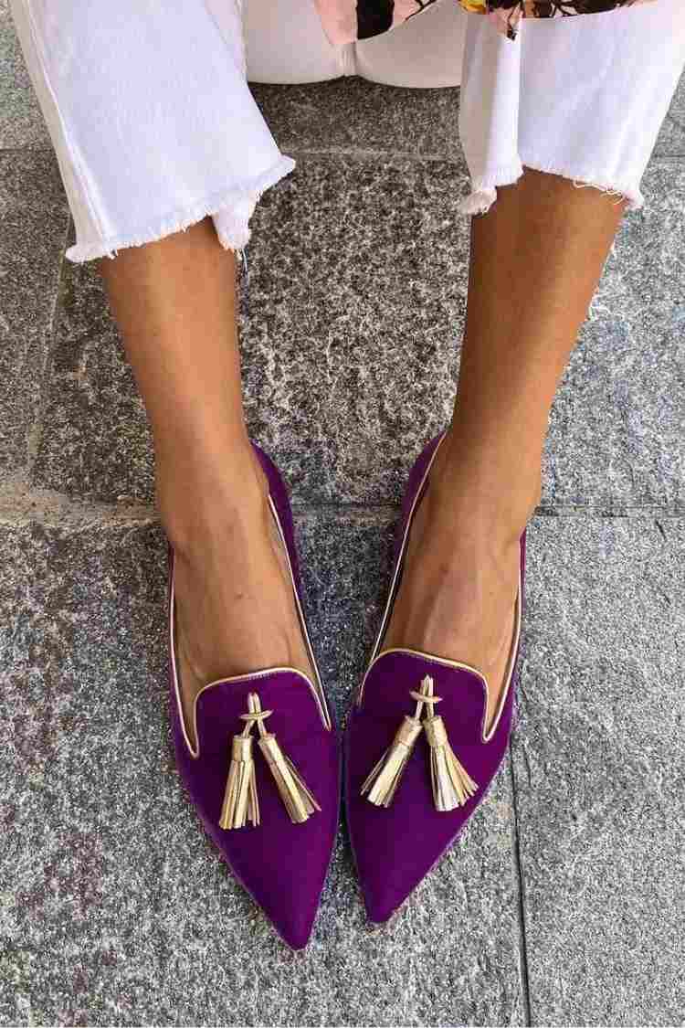 Veloria | Women's Pointed Toe Tassel Loafers