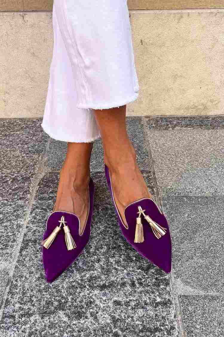 Veloria | Women's Pointed Toe Tassel Loafers